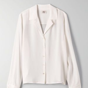 Aritzia White Shirt Abelia Little Moon NWT